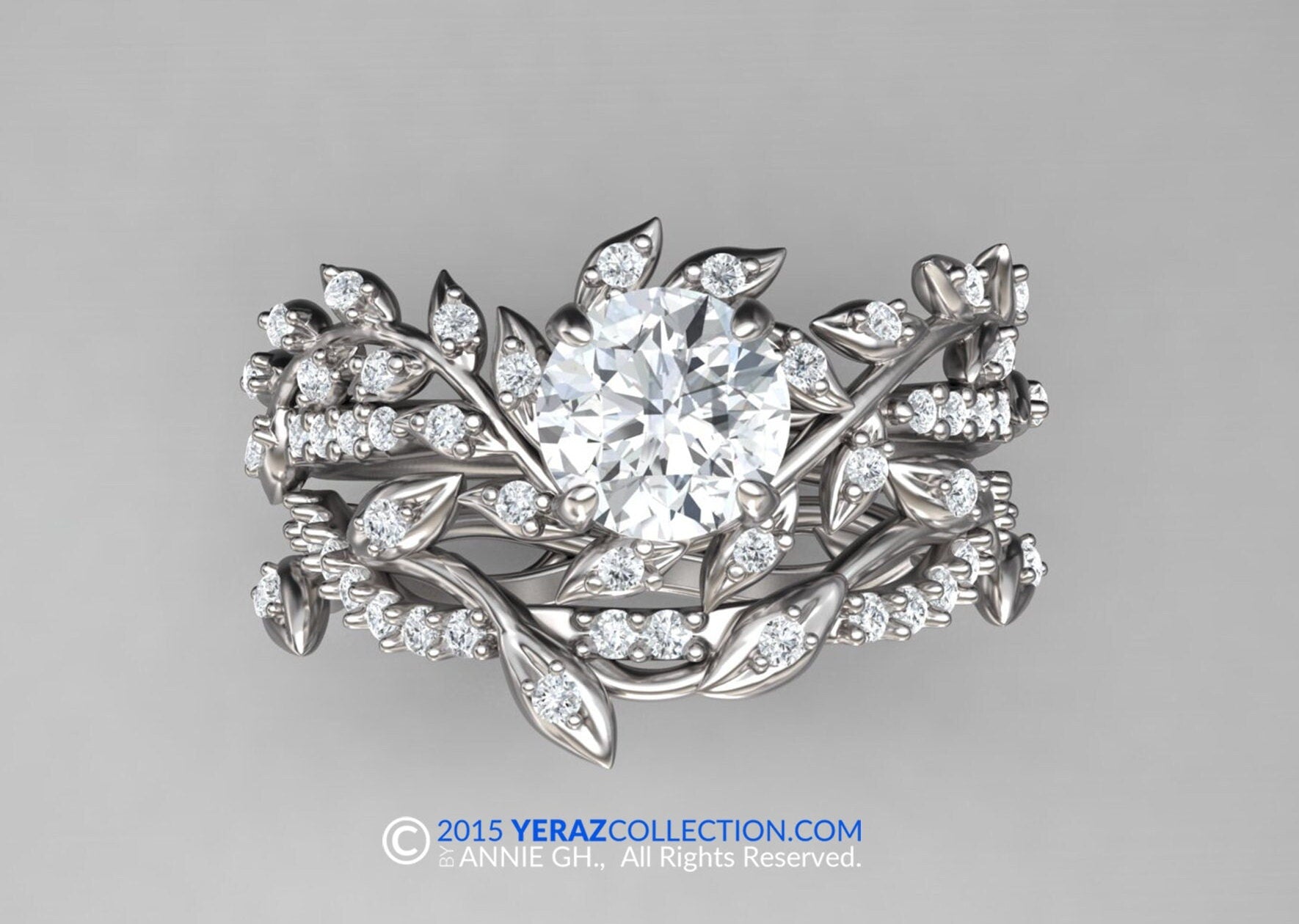 Matching Band For Leaf Engagement ring, Matching Band, 14K Gold, Nature inspired Leaf Ring, Leaf Gold ring, Bridal ring, Gold Band.