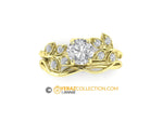 Unique Matching Band For Leaf Engagement ring, 14K Gold, Nature inspired Leaf ring, Leaf Gold ring, Bridal ring, Leaf Band.