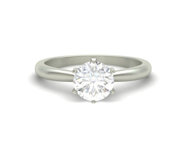 Engagement Ring, Solitaire Engagement Ring, Diamond Ring, 14K Gold Ring, 1 carat Diamond Ring.