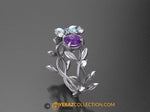 Very Unique Butterfly Engagement Ring, Butterfly Engagement Ring, Nature inspired Diamond Ring, Amethyst Engagement Ring, Aquamarine ring