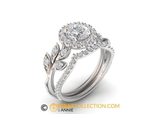 Matching Band For Halo Ring, 14K White Gold, Gold Matching Band, Diamond Band, Diamond Matching Band, Wedding band