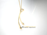 Wishbone pendant, 14K Gold, Necklace,Wishbone.