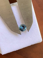 Leaf Engagement Ring, Blu-green Sapphire Engagement Ring, teal Sapphire, Asymmetric Ring, 14KGold.