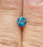 Leaf Engagement Ring, Blu-green Sapphire Engagement Ring, teal Sapphire, Asymmetric Ring, 14KGold.